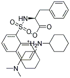 DANSYL-(D,L)-PHENYLALANINE DICYCLOHEXYLAMMONIUM SALT Struktur