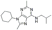 9-CYCLOHEXYL-N-ISOBUTYL-2,8-DIMETHYL-9H-PURIN-6-AMINE Struktur