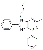 9-BUTYL-2-METHYL-6-MORPHOLINO-8-PHENYL-9H-PURINE Struktur