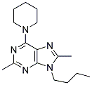 9-BUTYL-2,8-DIMETHYL-6-(PIPERIDIN-1-YL)-9H-PURINE Struktur