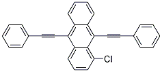 9,10-BIS-(PHENYLETHYNYL)-1-CHLOROANTHRACENE Struktur