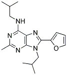 8-(FURAN-2-YL)-N,9-DIISOBUTYL-2-METHYL-9H-PURIN-6-AMINE Struktur