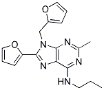 8-(FURAN-2-YL)-9-((FURAN-2-YL)METHYL)-2-METHYL-N-PROPYL-9H-PURIN-6-AMINE Struktur