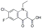 7-CHLORO-1-ETHYL-6-FLUORO-4-OXO-3-QUINOLINE CARBOXYLIC ACID Struktur