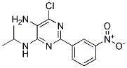 6-CHLORO-N4-ISOPROPYL-2-(3-NITROPHENYL)PYRIMIDINE-4,5-DIAMINE Struktur