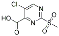 5-CHLORO-2-(METHYLSULFONYL)PYRIMIDINE-4-CARBOXYLIC ACID Struktur