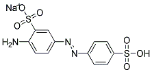 4-AMINOAZOBENZENE-3,4'-DISULFONIC ACID,MONOSODIUM SALT Struktur