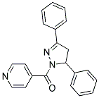 4,5-DIHYDRO-3,5-DIPHENYL-1-(4-PYRIDINYLCARBONYL)-1H-PYRAZOLE Struktur