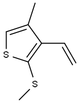 3-METHYL-5-METHYLSULFANYL-4-VINYLTHIOPHENE- Struktur