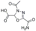 3-ACETYL-5-CARBAMOYL-2,3-DIHYDRO-1,3,4-OXADIAZOLE-2-CARBOXYLIC ACID Struktur