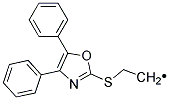 [(4,5-DIPHENYLOXAZOL-2-YLTHIO)METHYL] METHYL Struktur