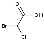 BROMOCHLOROACETIC ACID SOLUTION 100UG/ML IN T-BUTYLMETHYL ETHER 5X1ML Struktur