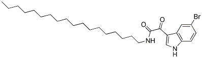 N1-OCTADECYL-2-(5-BROMO-1H-INDOL-3-YL)-2-OXOACETAMIDE, TECH Struktur