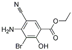 ETHYL 4-AMINO-3-BROMO-5-CYANO-2-HYDROXYBENZOATE, TECH Struktur