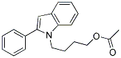 4-(2-PHENYL-1H-INDOL-1-YL)BUTYL ACETATE, TECH Struktur