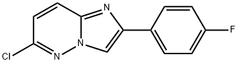 6-CHLORO-2-(4-FLUOROPHENYL)IMIDAZO[1,2-B]PYRIDAZINE Struktur