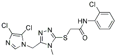 N1-(2-CHLOROPHENYL)-2-({5-[(4,5-DICHLORO-1H-IMIDAZOL-1-YL)METHYL]-4-METHYL- 4H-1,2,4-TRIAZOL-3-YL}THIO)ACETAMIDE Struktur