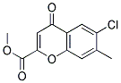 METHYL 6-CHLORO-7-METHYLCHROMONE-2-CARBOXYLATE Struktur