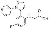 [4-FLUORO-2-(1-PHENYL-1H-PYRAZOL-5-YL)PHENOXY]ACETIC ACID Struktur