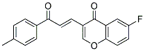 6-FLUORO-3-((E)-3-OXO-3-P-TOLYL-PROPENYL)-CHROMEN-4-ONE Struktur