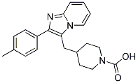 4-(2-P-TOLYL-IMIDAZO[1,2-A]PYRIDIN-3-YLMETHYL)-PIPERIDINE-1-CARBOXYLIC ACID Struktur