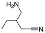 3-(AMINOMETHYL)PENTANENITRILE Struktur