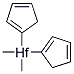 DIMETHYLBIS(CYCLOPENTADIENYL)HAFNIUM(IV) Struktur