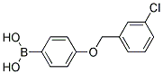 4-(3'-CHLOROBENZYLOXY)PHENYLBORONIC ACID Struktur