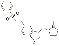 R-5-(2-BENZENESULPHONYLETHENYL)-3-(N-METHYLPYRROLIDIN-2-YLMETHYL)-1H-INDOLE Struktur