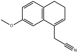 7-METHOXY-3,4-DIHYDRO-1-NAPHTHALENYL-ACETONITRILE Structure