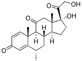 6A-METHYLPREDNISONE Struktur