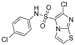 N5-(4-CHLOROPHENYL)-6-CHLOROIMIDAZO[2,1-B][1,3]THIAZOLE-5-SULPHONAMIDE Struktur