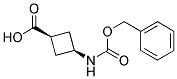 CIS-3-CBZ-AMINOCYCLOBUTANECARBOXLIC ACID Struktur