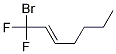 E/Z 1-BROMO-1,1-DIFLUOROHEPT-2-EN Struktur