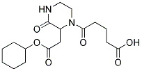 5-{2-[2-(CYCLOHEXYLOXY)-2-OXOETHYL]-3-OXO-1-PIPERAZINYL}-5-OXOPENTANOIC ACID Struktur