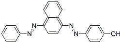 p-[[4-(phenylazo)-1-naphthyl]azo]phenol Struktur