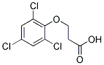 3-(2,4,6-Trichorophenoxy)propionic acid Struktur