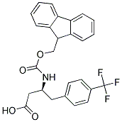 (S)-3-(Fmoc-amino)-4-(4-trifluoromethyphenyl)butyric acid Struktur