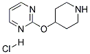 2-(Piperidin-4-yloxy)pyrimidine hydrochloride Struktur