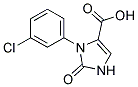 3-(3-Chlorophenyl)-2-Oxo-4-Imidazole-Carboxylic Acid Struktur