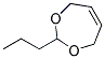 2-N-Propyl-4,7-Dihydro-1,3-Dioxepin Struktur