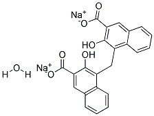 Disodium pamoate monohydrate Struktur