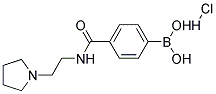 4-[(2-Pyrrolidin-1-ylethyl)carbamoyl]benzeneboronic acid hydrochloride Struktur