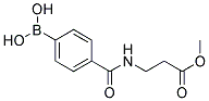 4-[(3-Methoxy-3-oxopropyl)carbamoyl]benzeneboronic acid Struktur