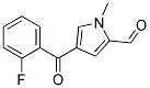 4-(2-Fluorobenzoyl)-1-methylpyrrole-2-carboxaldehyde Struktur