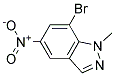 7-Bromo-1-methyl-5-nitro-1H-indazole Struktur