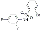 2-Bromo-N-(2,4-difluorophenyl)benzenesulphonamide Struktur