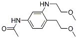 N-(4-(2-methoxyethyl)-3-(2-methoxyethylamino)phenyl)acetamide Struktur