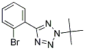 5-(2-bromophenyl)-2-tert-butyl -2H-tetrazole Struktur