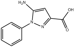 5-amino-1-phenyl-1H-pyrazole-3-carboxylic acid Struktur